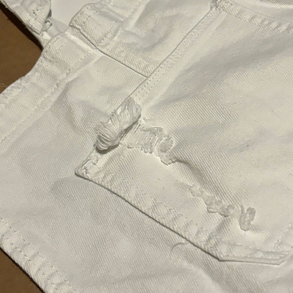 Holister white overall short. Size L. - Picture 4 of 6